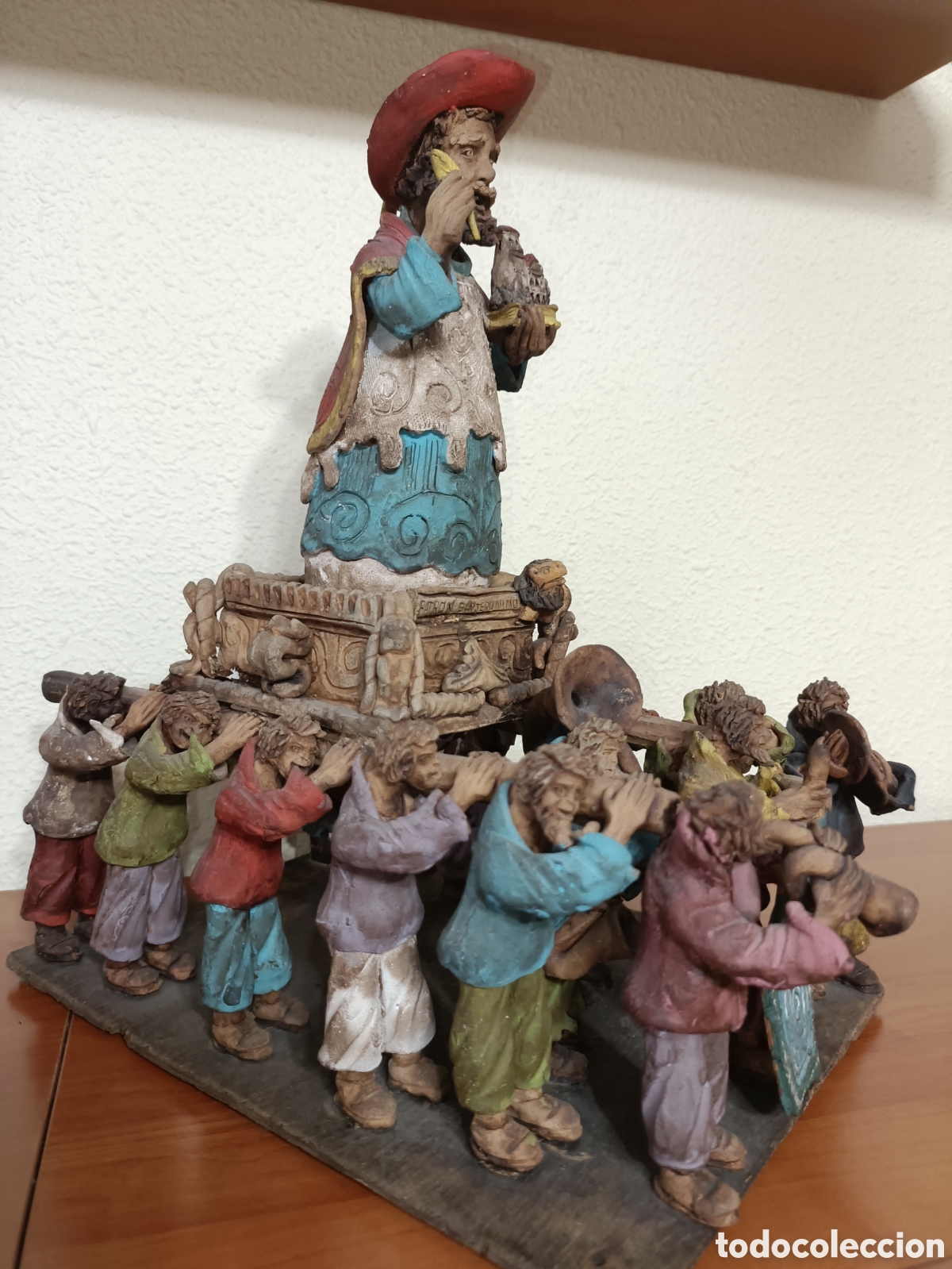 Arte: San Jer&oacute;nimo, sant Jerome, policromado - Foto 5
