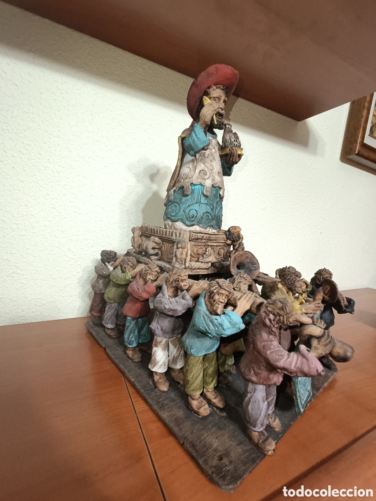 Arte: San Jer&oacute;nimo, sant Jerome, policromado - Foto 9