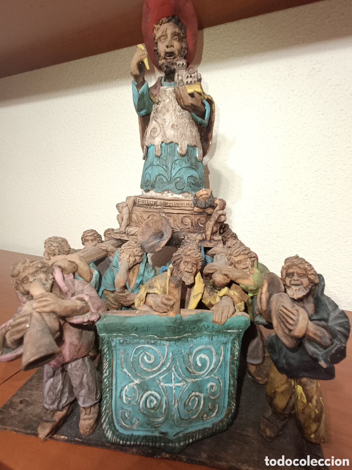 Arte: San Jer&oacute;nimo, sant Jerome, policromado - Foto 10