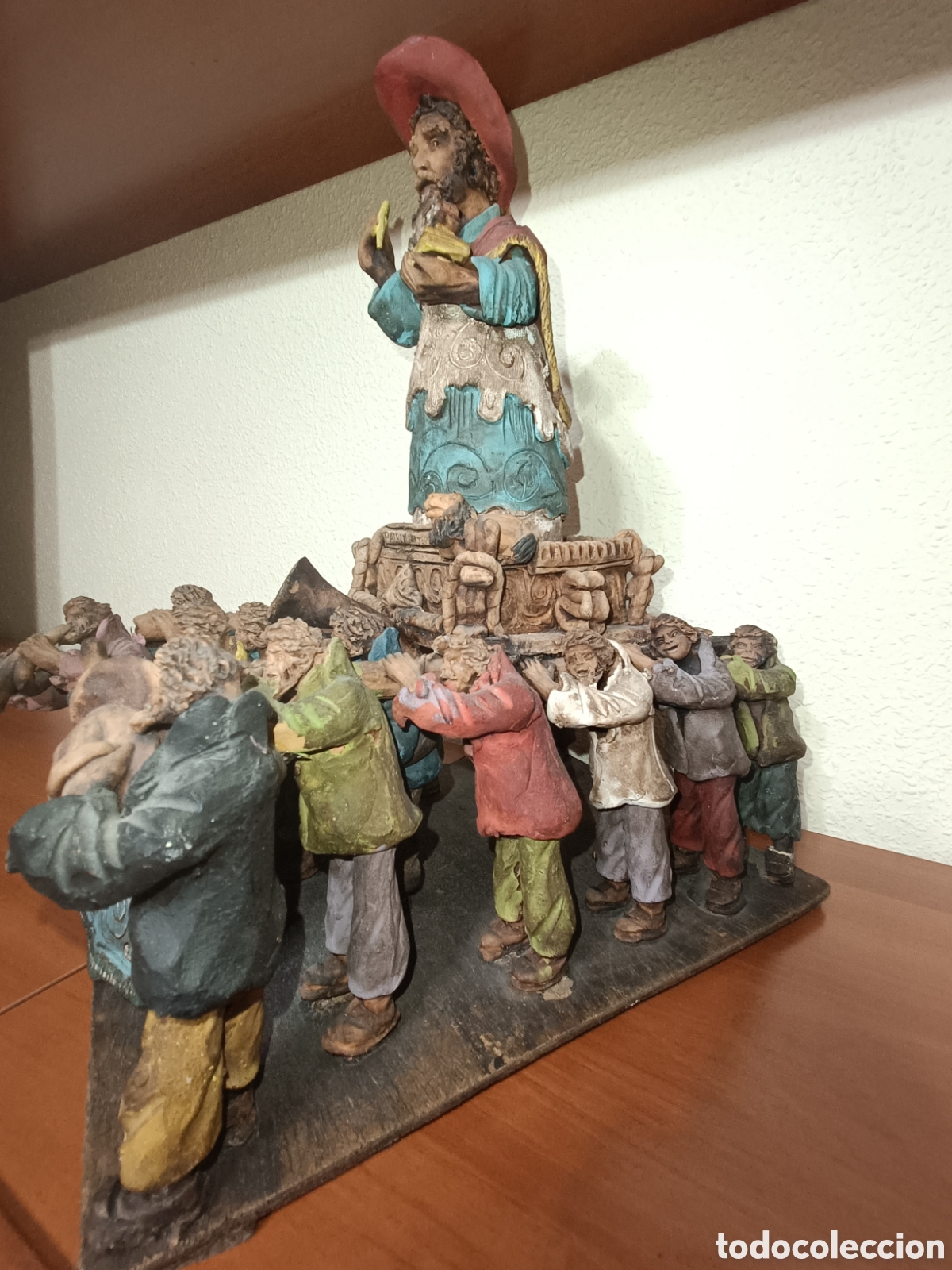 Arte: San Jer&oacute;nimo, sant Jerome, policromado - Foto 12