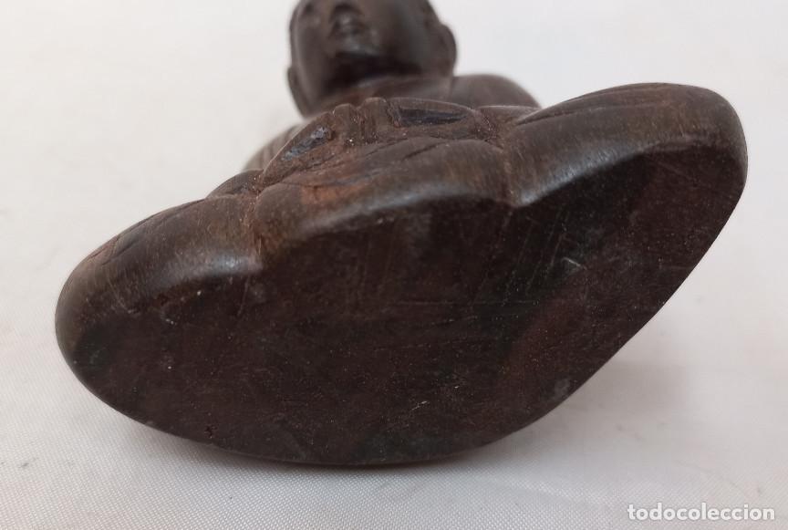 Arte: BUDA TALLADO EN MADERA OSCURA - Foto 3