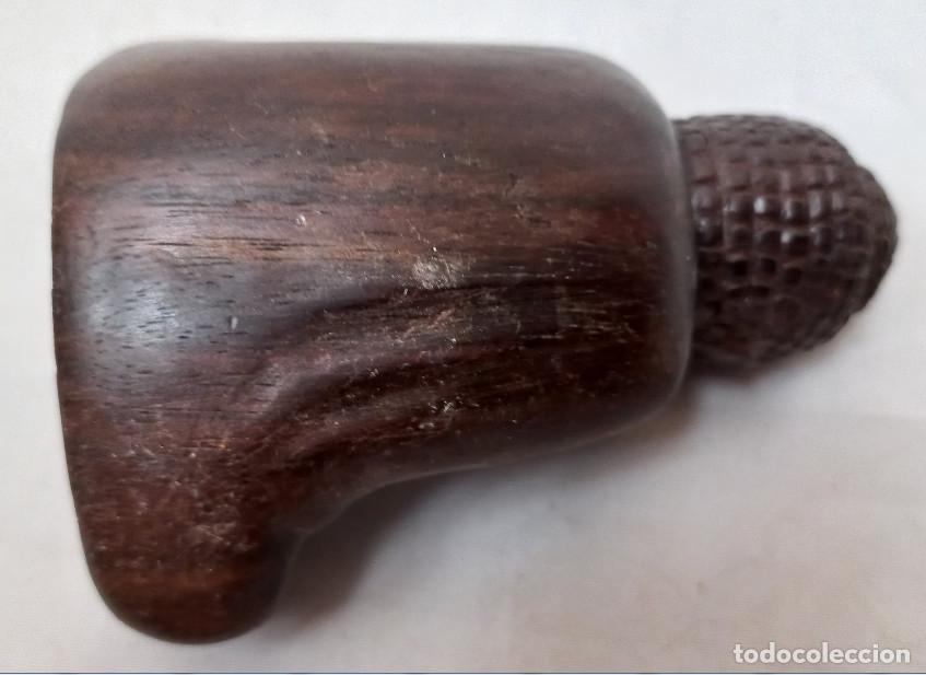 Arte: BUDA TALLADO EN MADERA OSCURA - Foto 4
