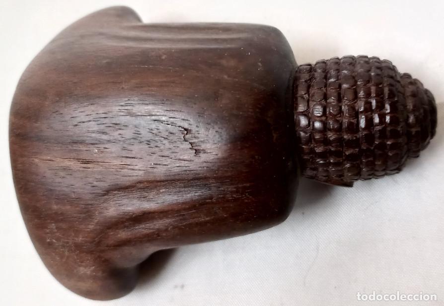 Arte: BUDA TALLADO EN MADERA OSCURA - Foto 5