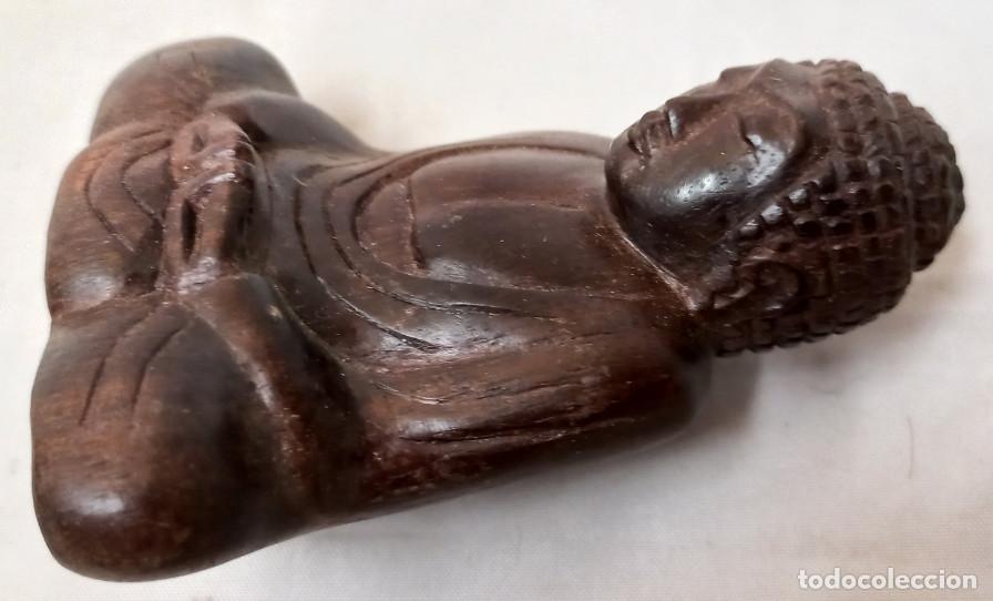 Arte: BUDA TALLADO EN MADERA OSCURA - Foto 6