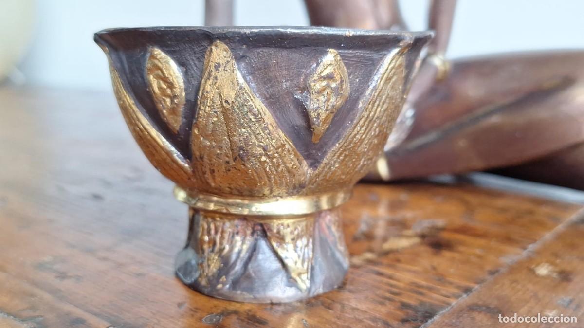 Arte: Imponente Diosa Hind&uacute; Buda de Bronce - Foto 15