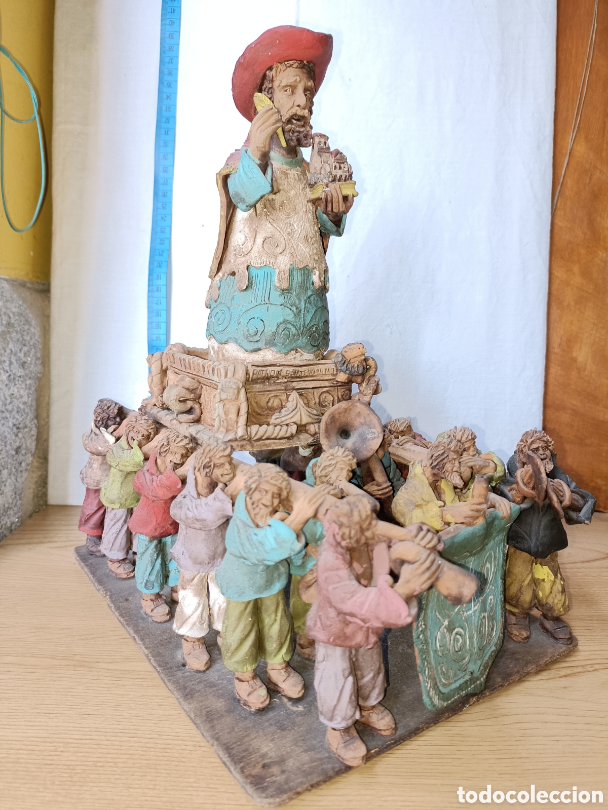 Arte: San Jer&oacute;nimo, sant Jerome, policromado - Foto 4