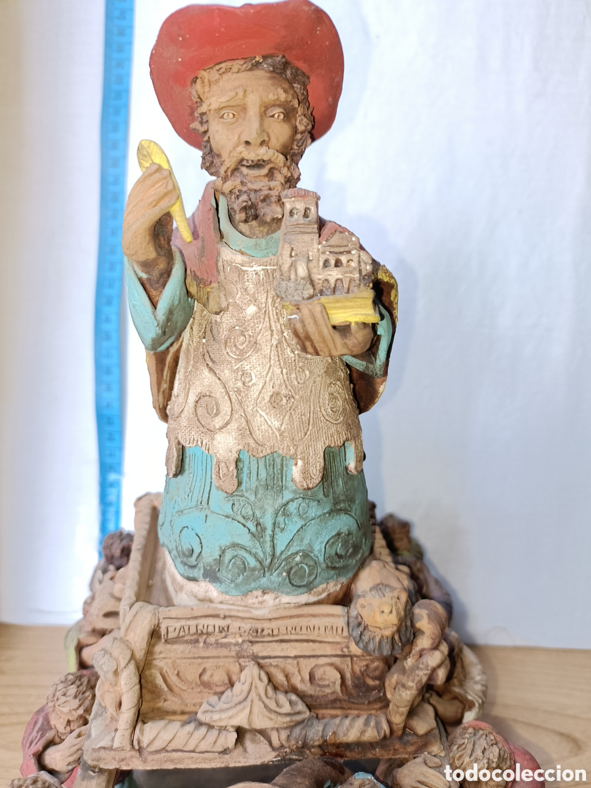 Arte: San Jer&oacute;nimo, sant Jerome, policromado - Foto 2