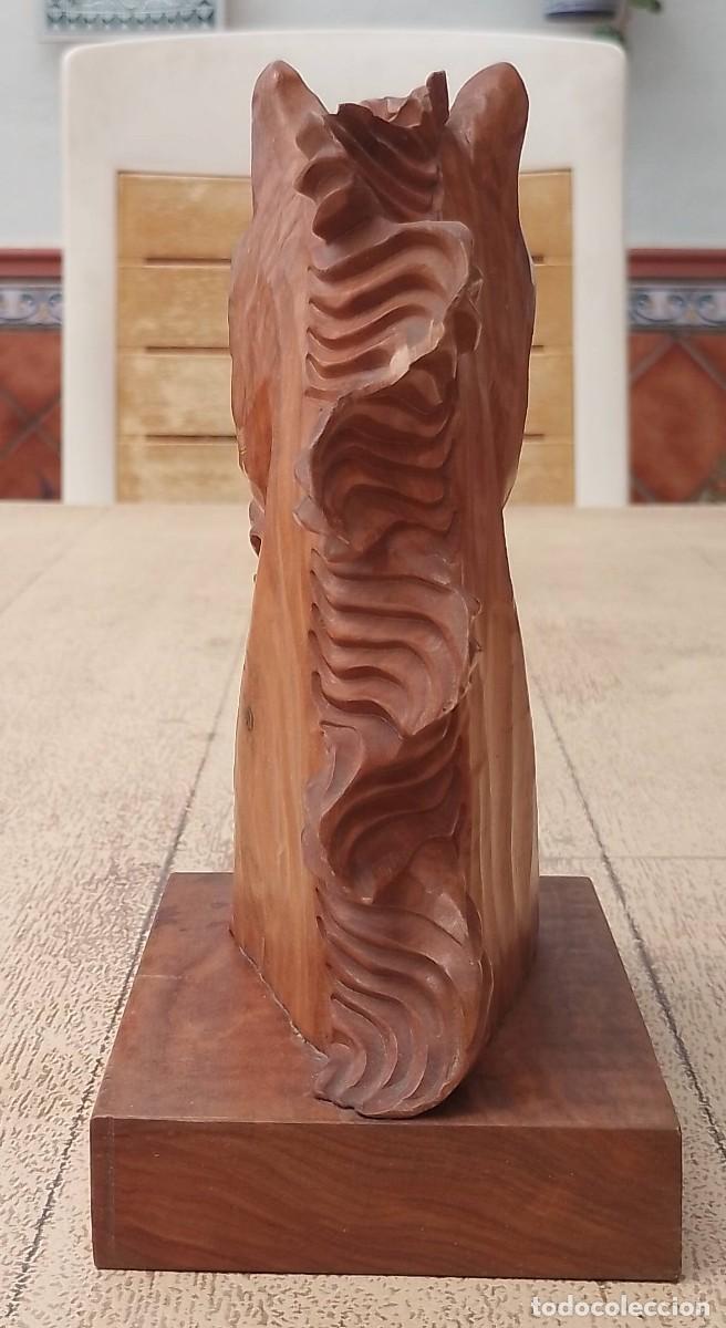 Arte: Talla en Madera de Cabeza de Caballo - Foto 4