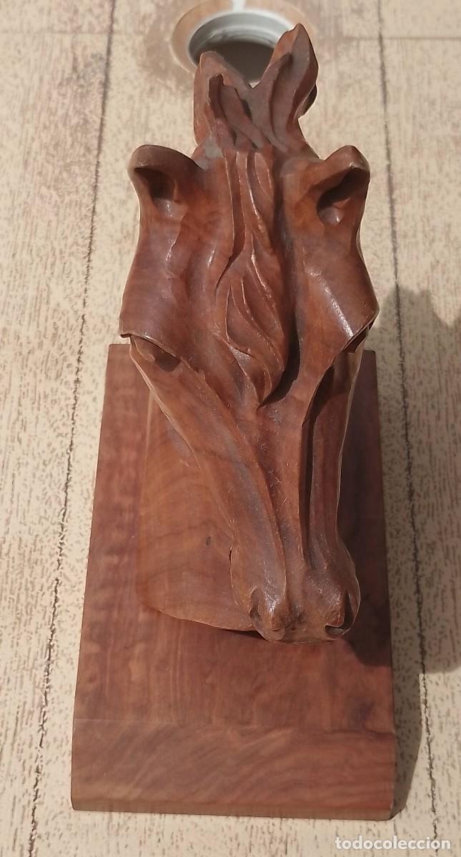 Arte: Talla en Madera de Cabeza de Caballo - Foto 6