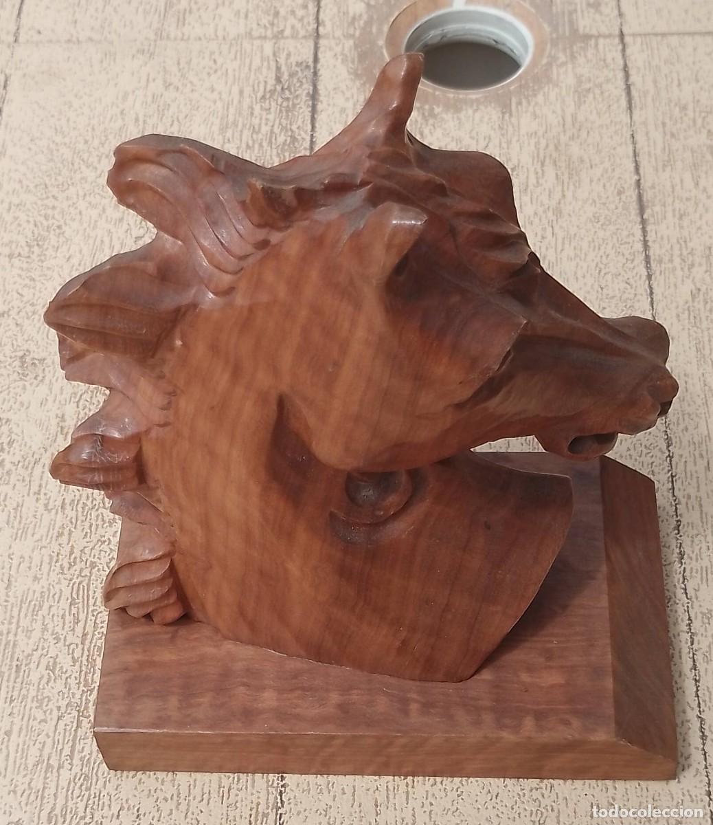 Arte: Talla en Madera de Cabeza de Caballo - Foto 7
