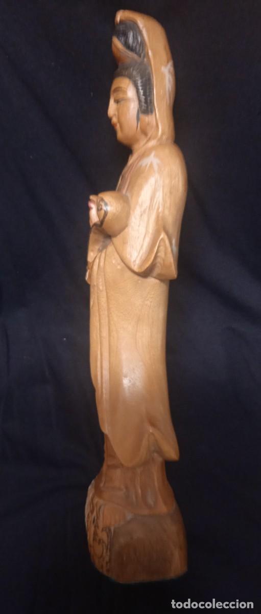 Arte: Talla de madera Diosa Asi&aacute;tica. - Foto 3