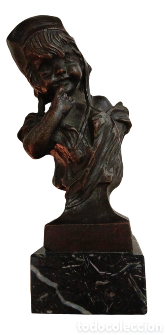 Arte: Juan CLARA AYATS (1875-1958) , escultura en bronce firmada