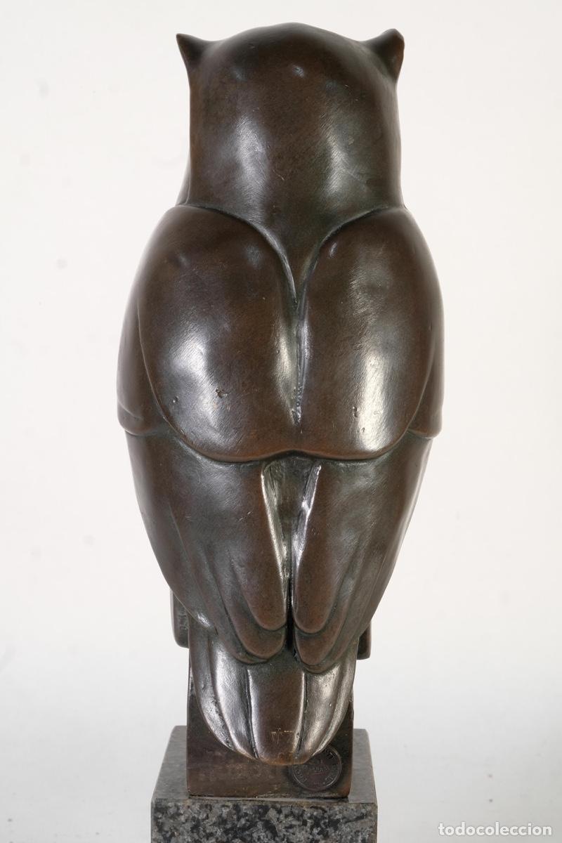 Arte: Escultura de b&uacute;ho en bronce - Foto 9