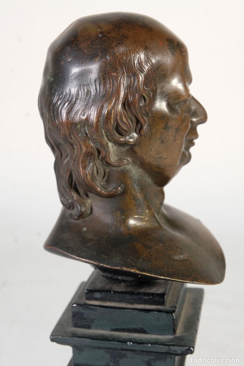 Arte: Busto de caballero en bronce - Foto 6