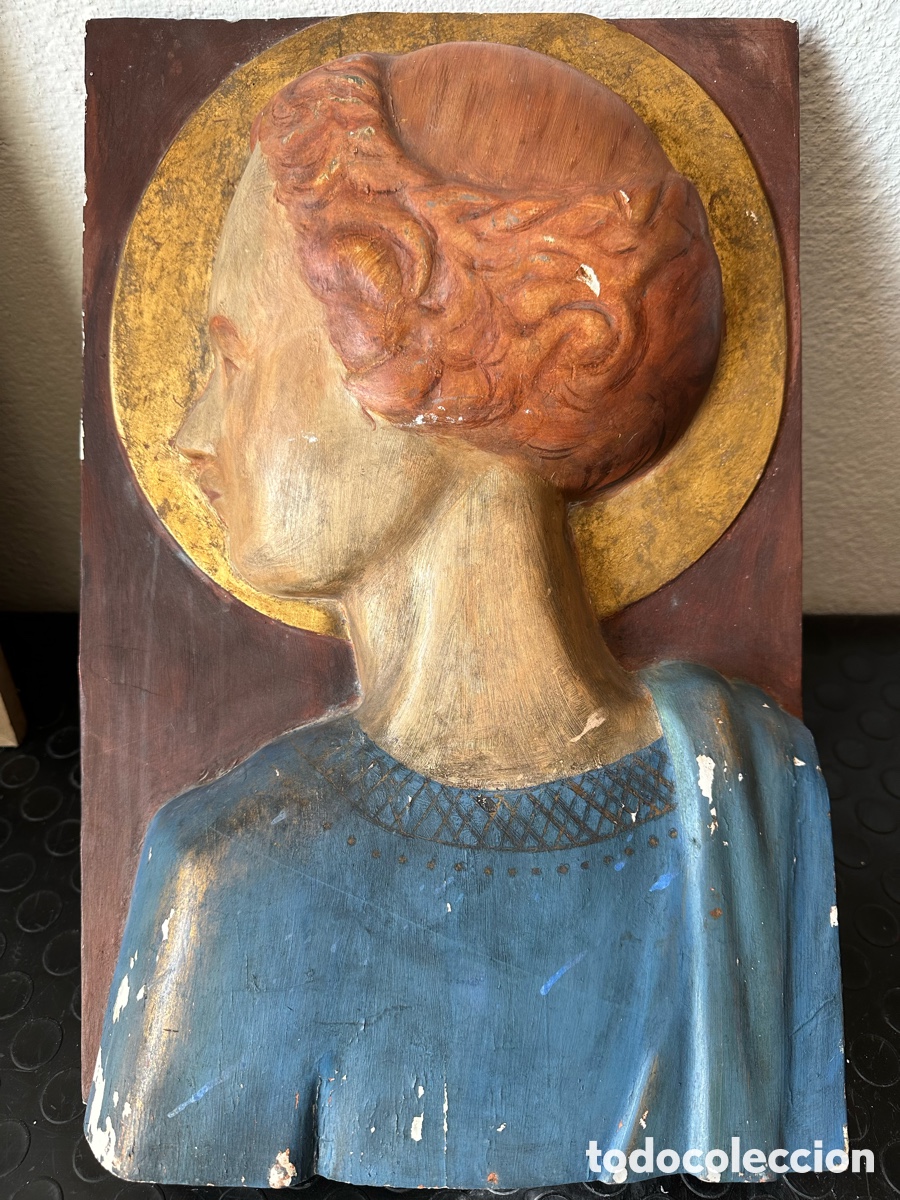 Arte: Talla de madera- Relieve religioso - Foto 1