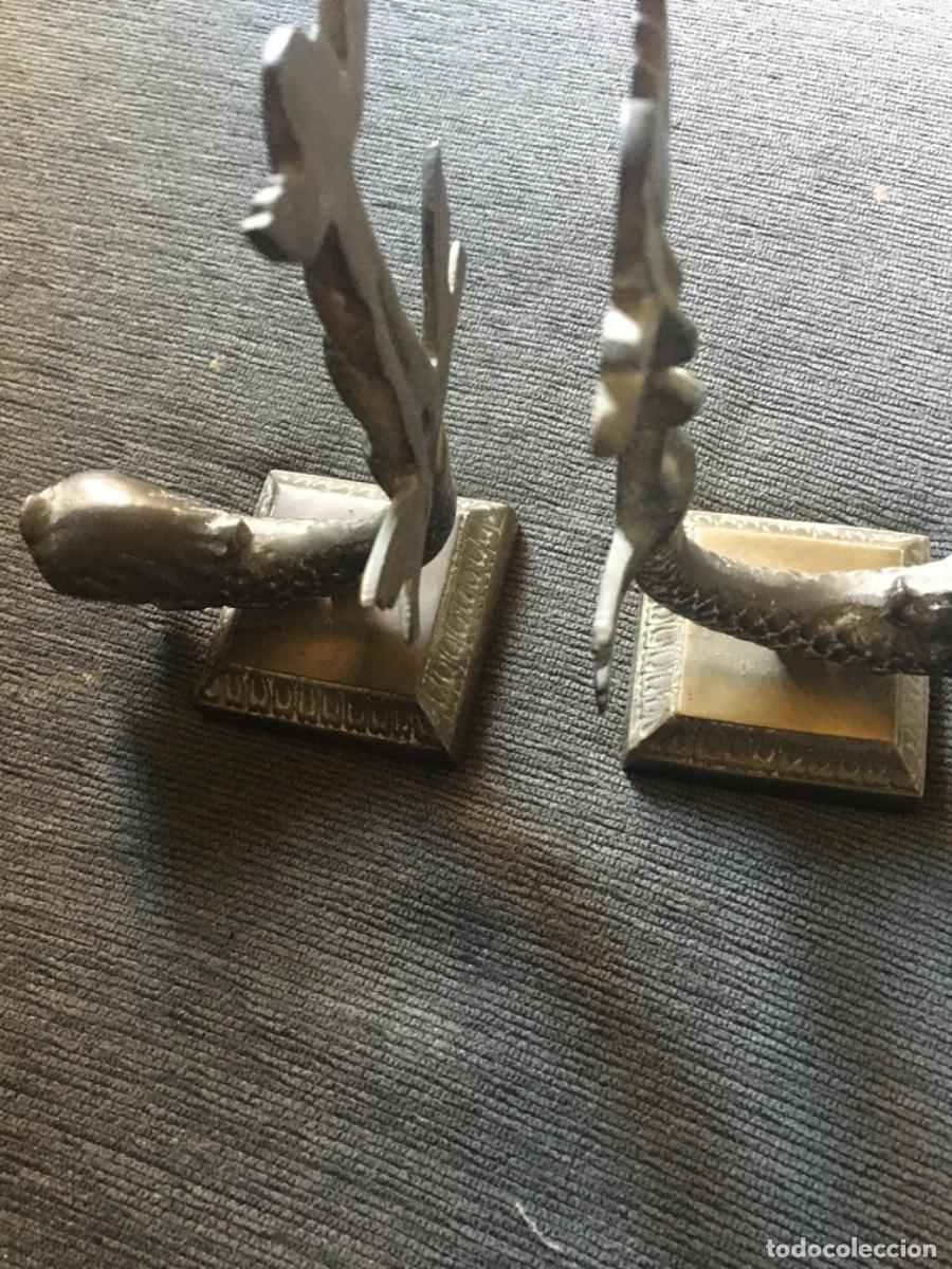 Arte: Sujeta libros bronce peces - Foto 5