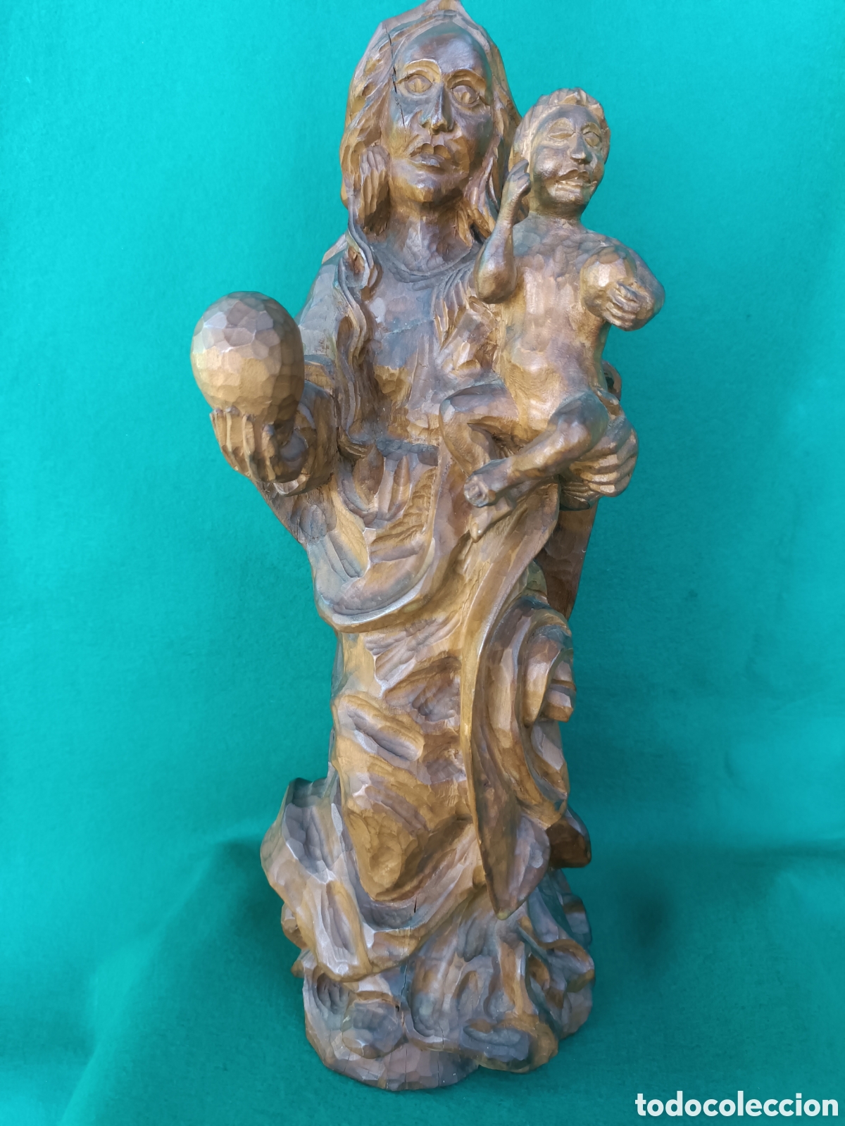 Arte: Virgen talla de madera - Foto 5
