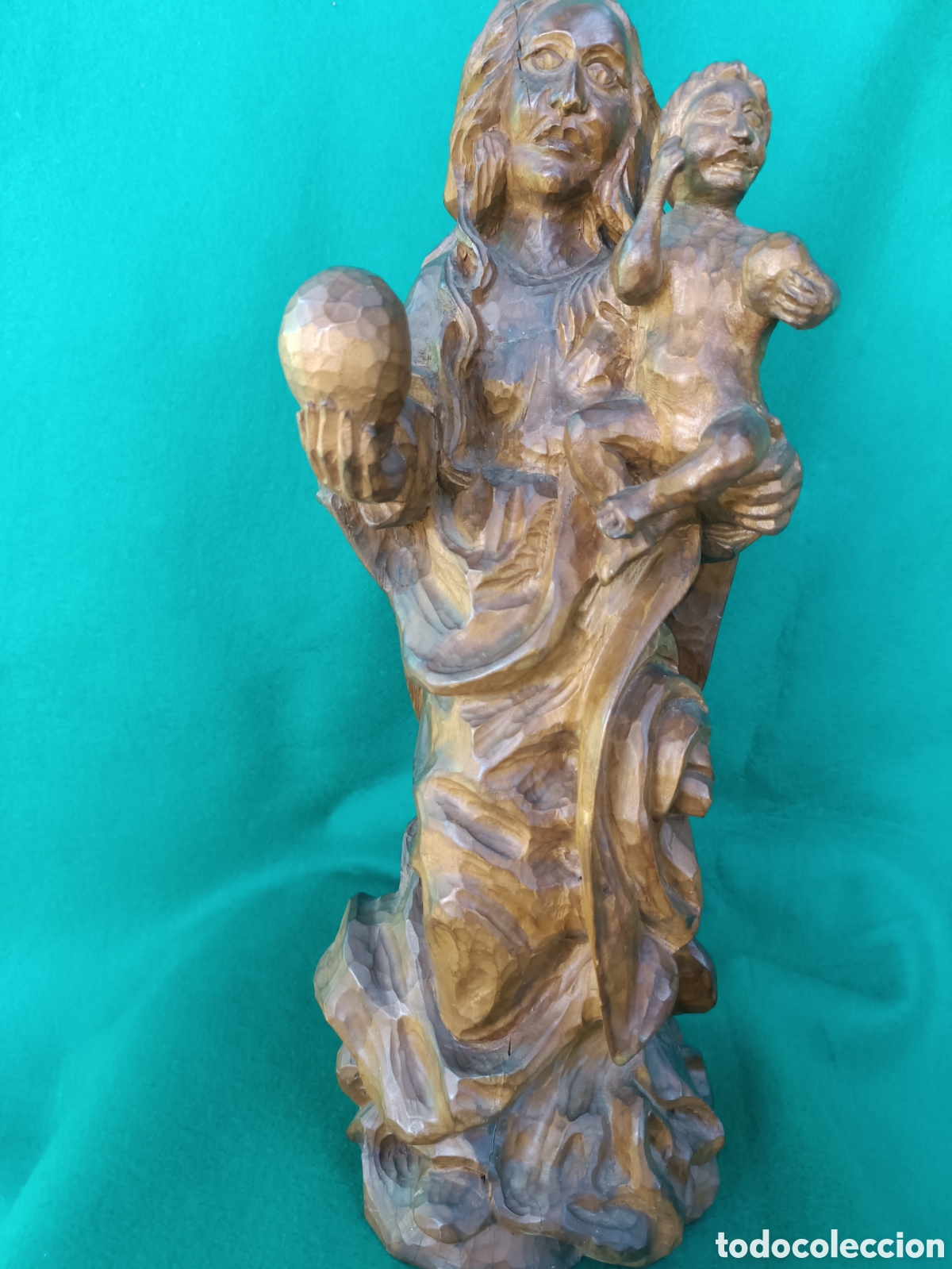 Arte: Virgen talla de madera - Foto 6