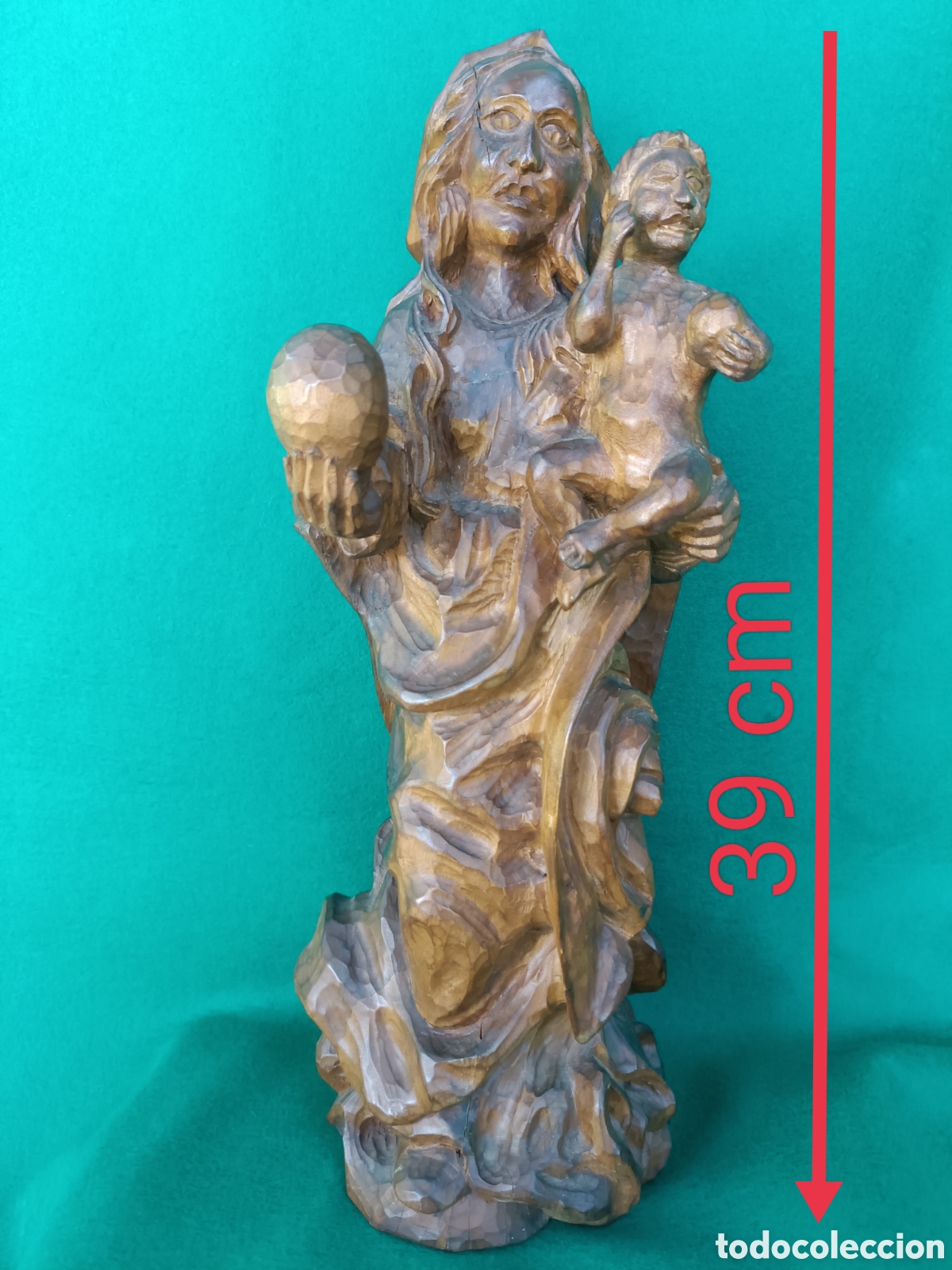 Arte: Virgen talla de madera - Foto 7