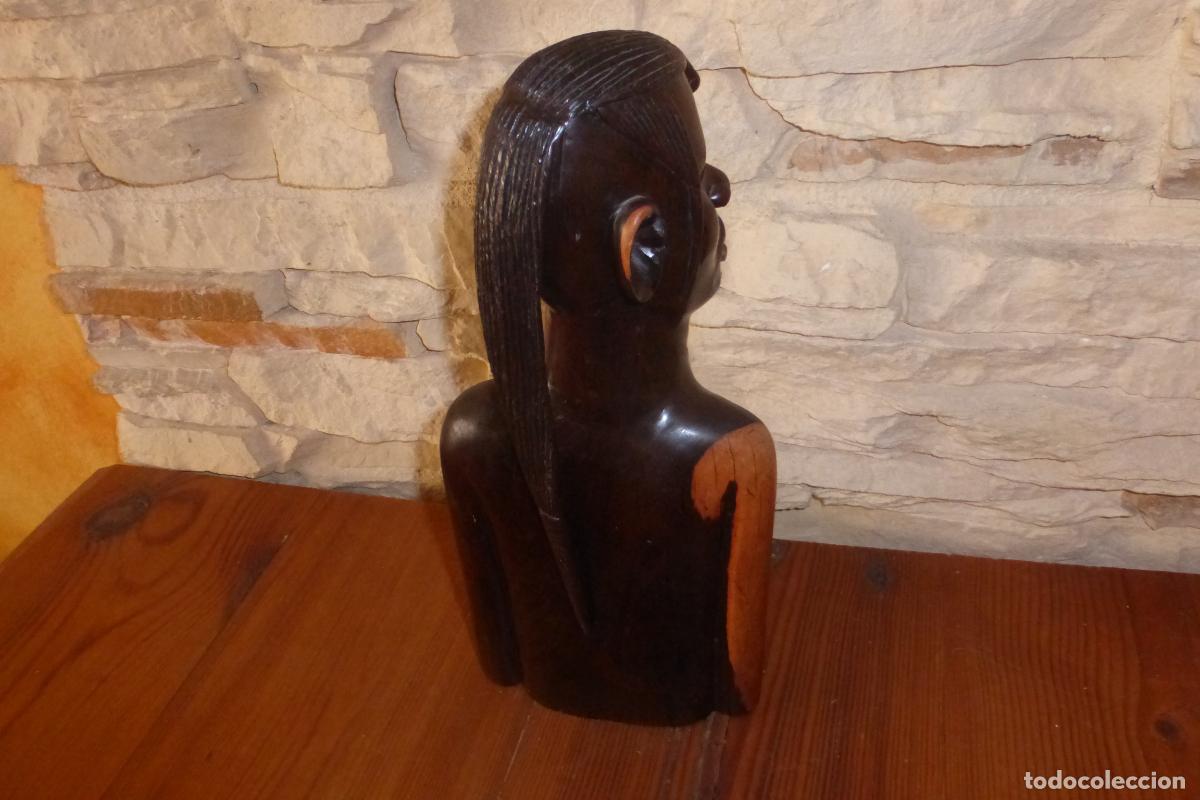 Arte: FIGURA DE MADERA TALLADA DE EBANO - Foto 2
