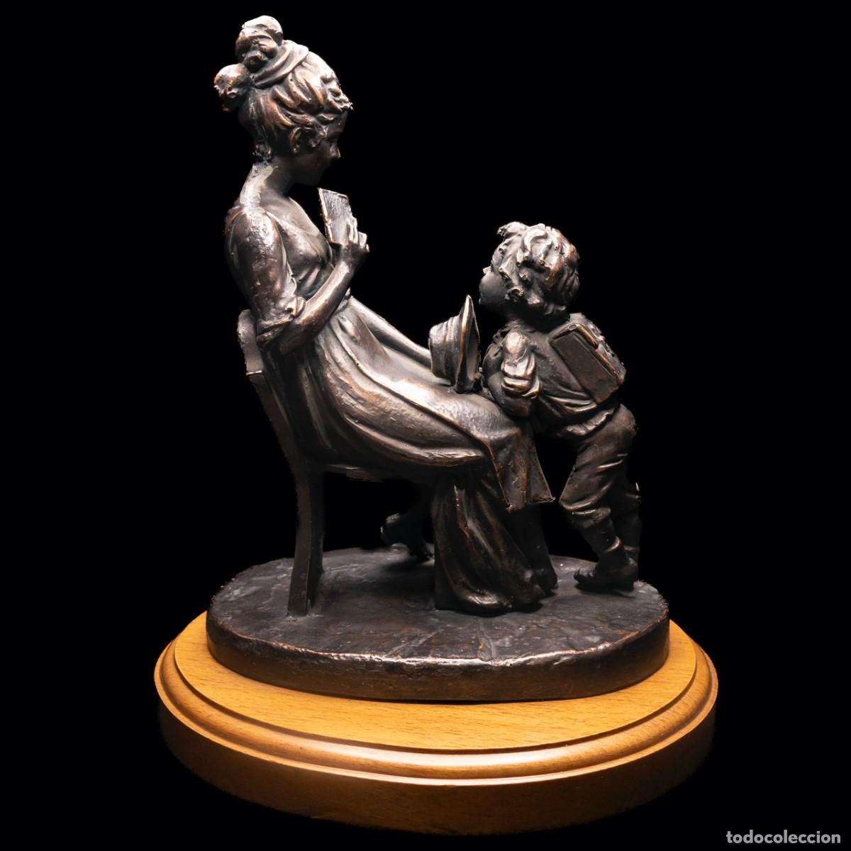 Arte: Bronce de Dama y Ni&ntilde;o - Foto 1