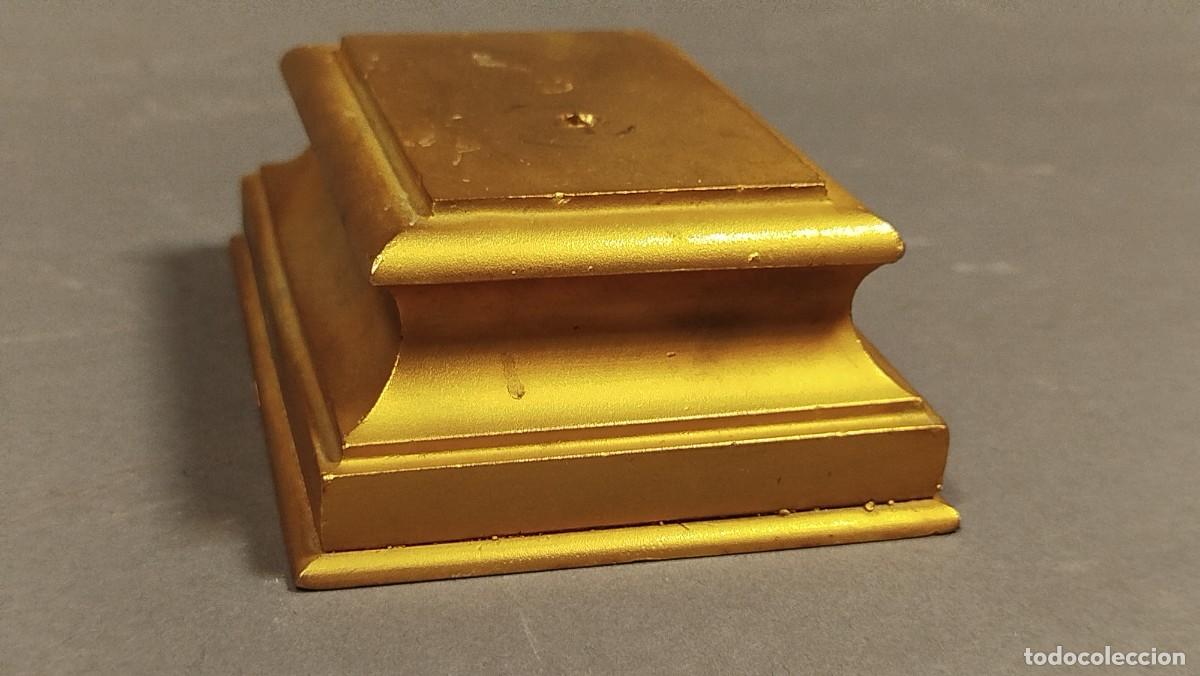 Arte: BASE RECTANGULAR DE BRONCE DORADO - Foto 3