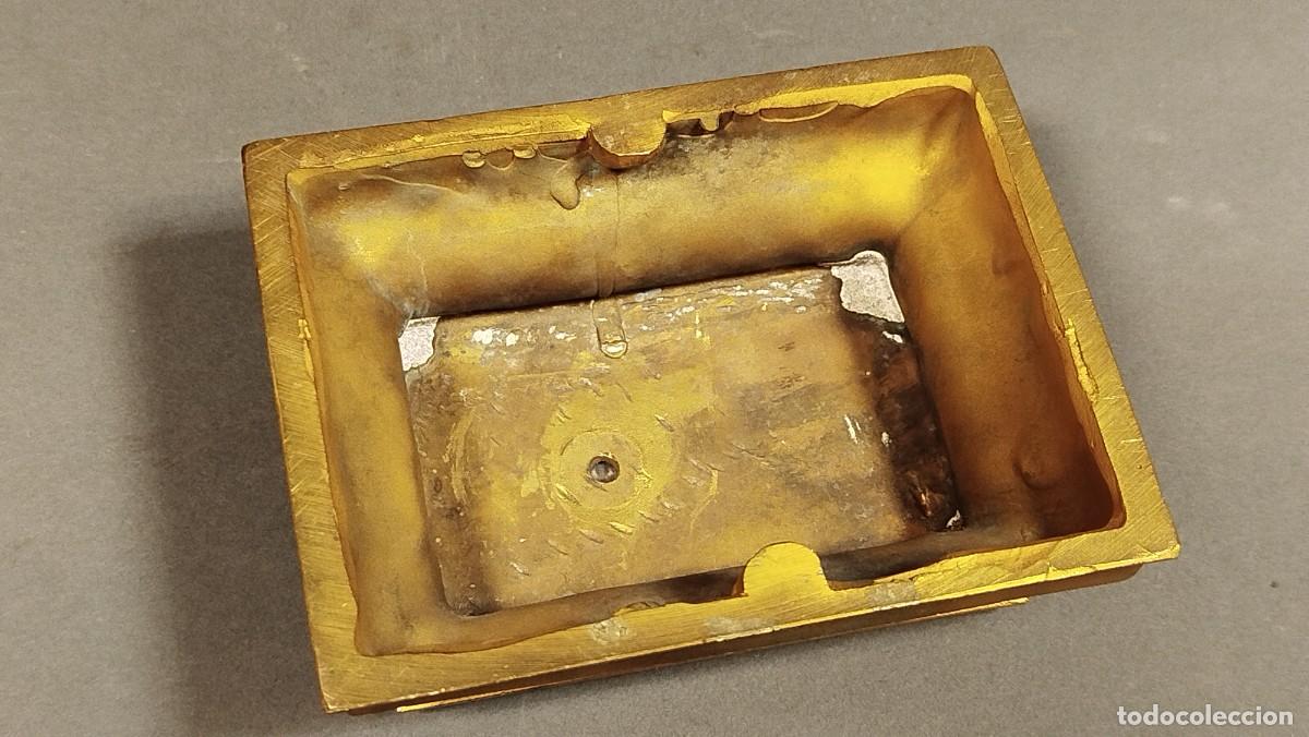 Arte: BASE RECTANGULAR DE BRONCE DORADO - Foto 6