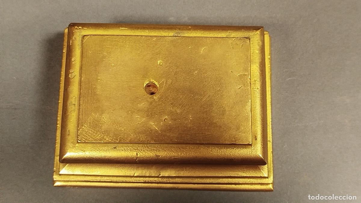Arte: BASE RECTANGULAR DE BRONCE DORADO - Foto 8