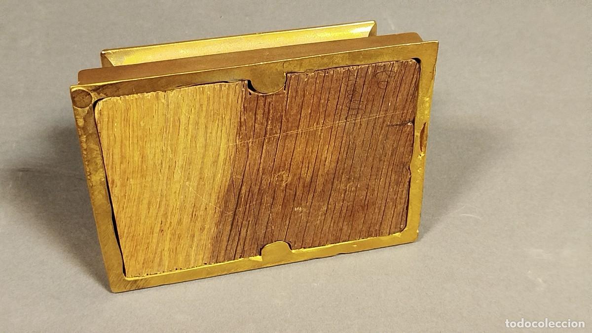 Arte: BASE RECTANGULAR DE BRONCE DORADO - Foto 9