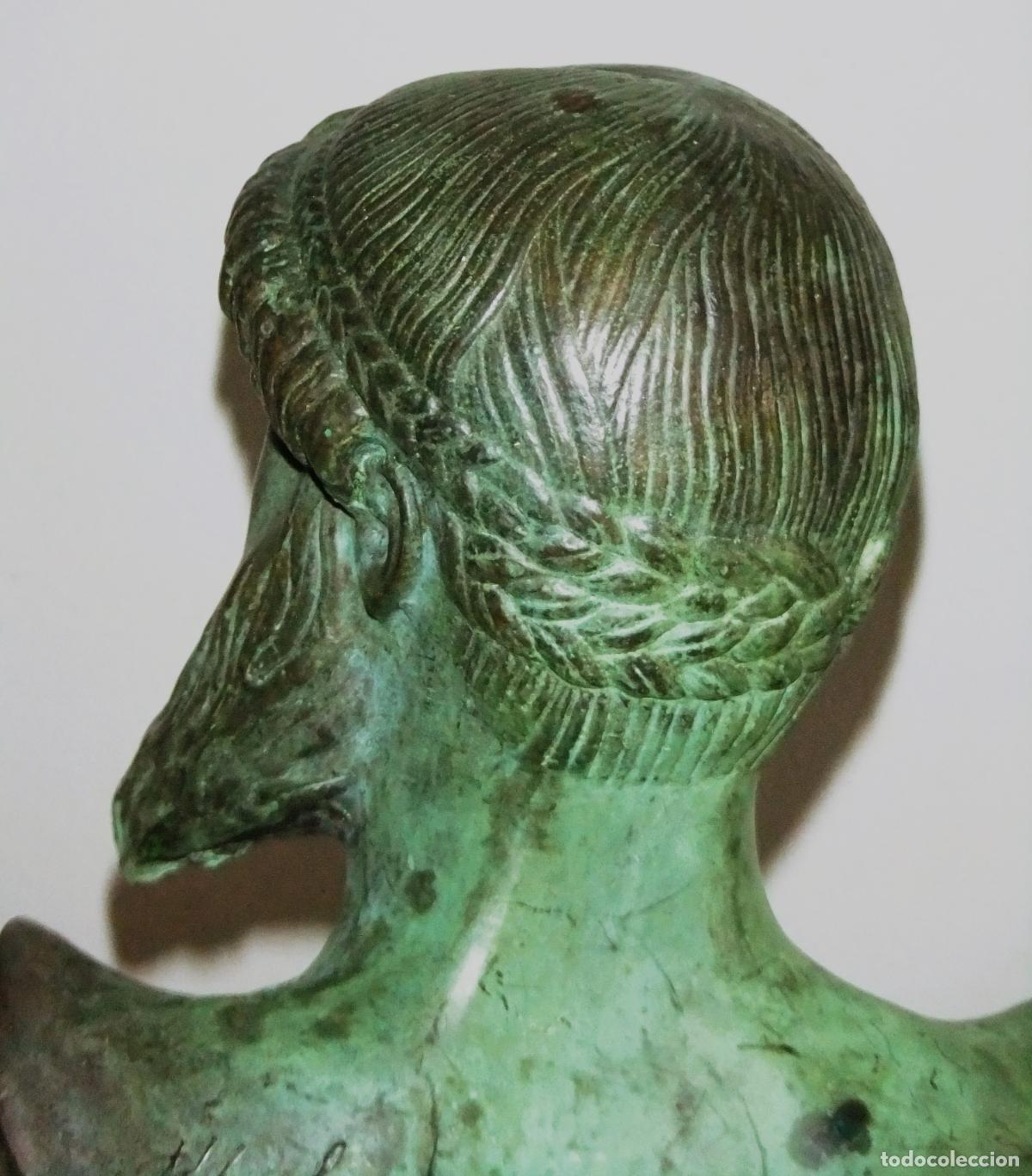 Arte: BUSTO DE ZEUS o POSEID&Oacute;N EN BRONCE - Foto 4