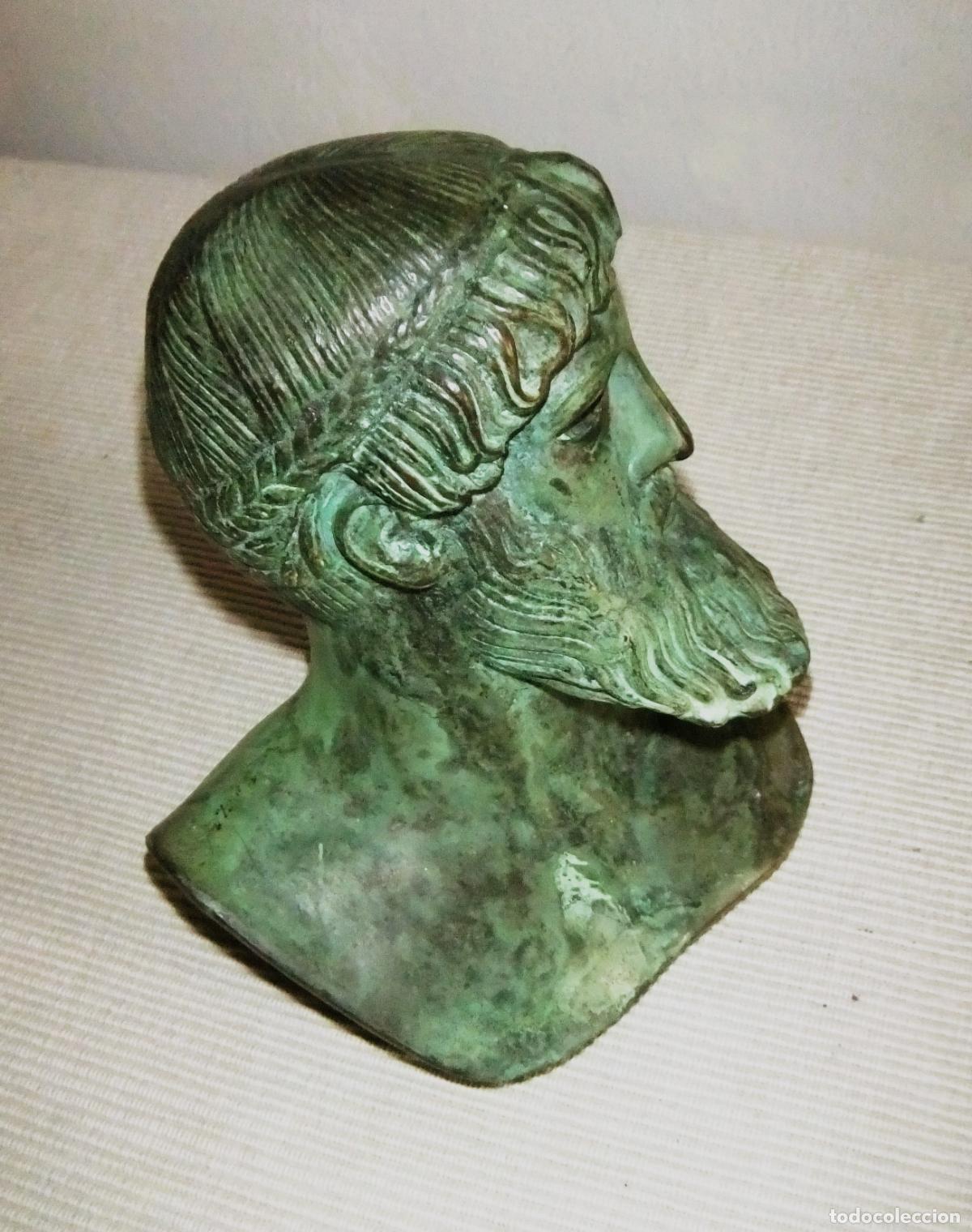 Arte: BUSTO DE ZEUS o POSEID&Oacute;N EN BRONCE - Foto 12