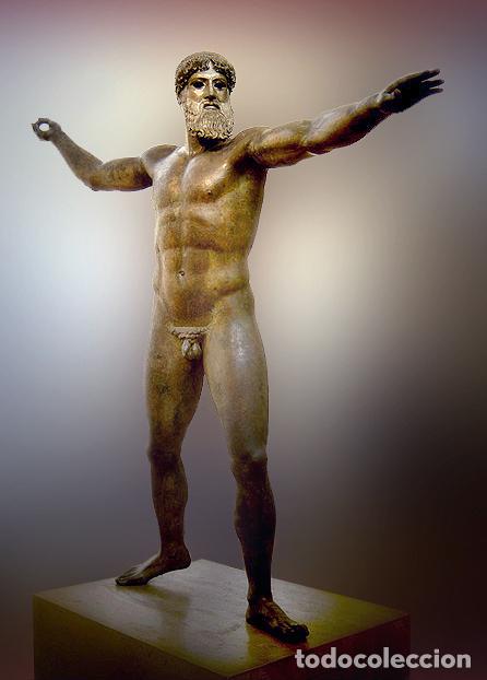 Arte: BUSTO DE ZEUS o POSEID&Oacute;N EN BRONCE - Foto 13