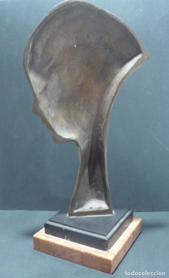 Arte: CABEZA DE BRONCE DE CHICA - Foto 3