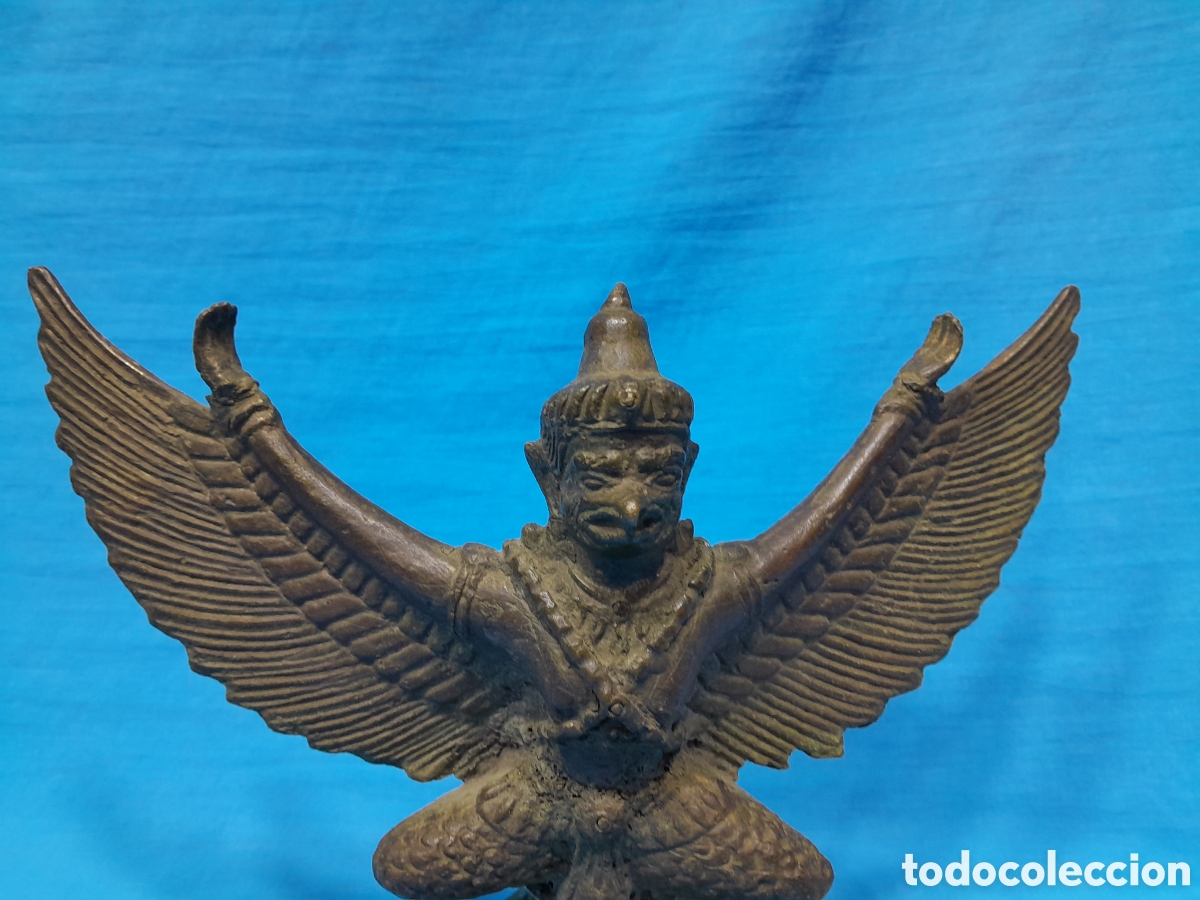 Arte: ESCULTURA EN BRONCE DE GARUDA - Foto 2