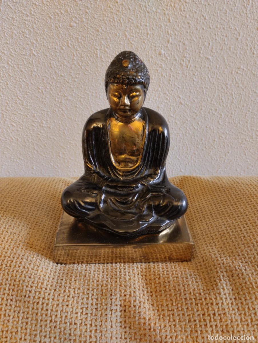 Arte: Buda de bronce antiguo - Foto 1