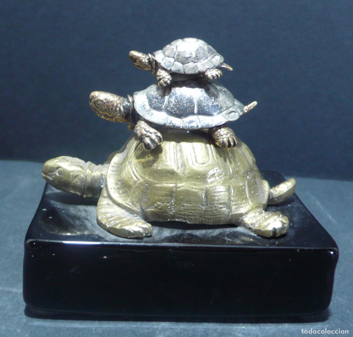 Arte: TRES TORTUGAS EN BRONCE - Foto 1