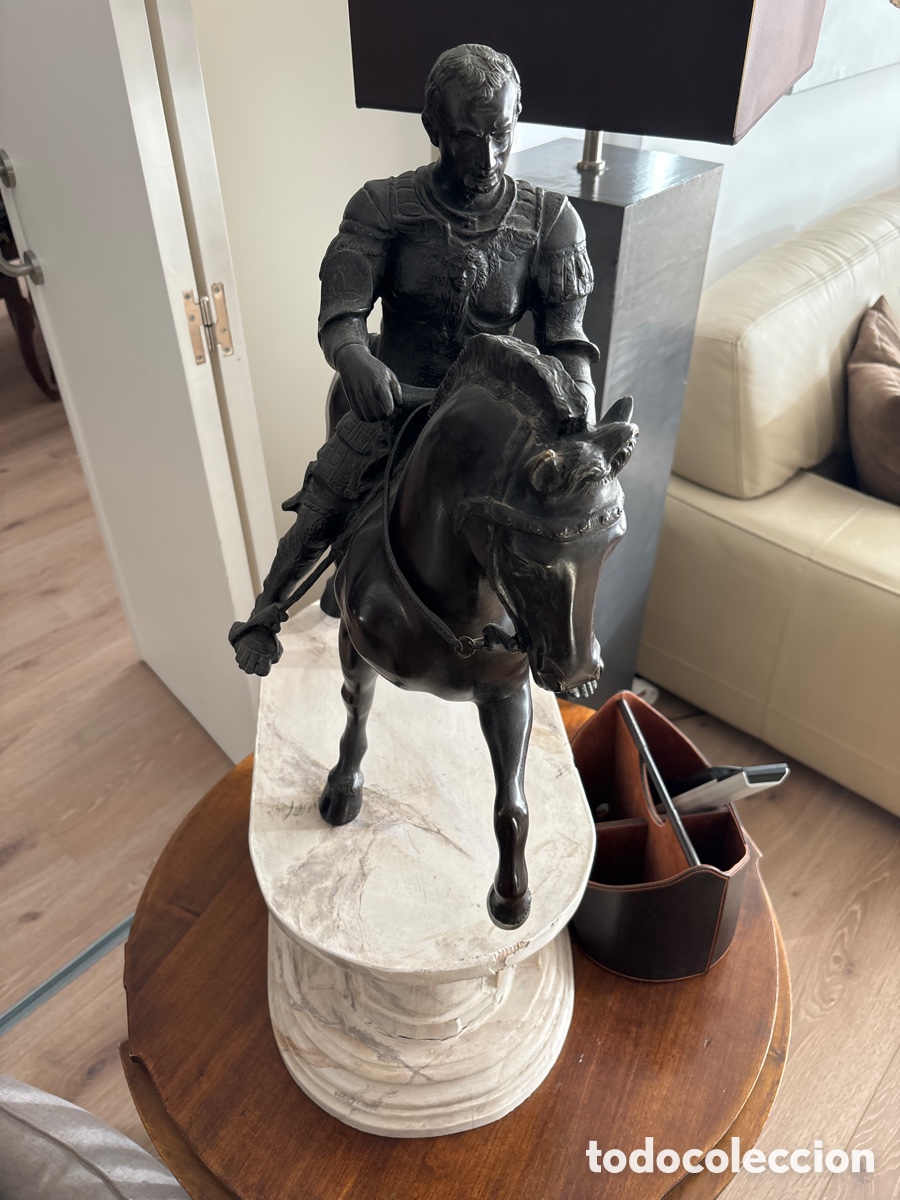 Arte: Emperador a caballo. Gran dimensi&oacute;n. - Foto 1