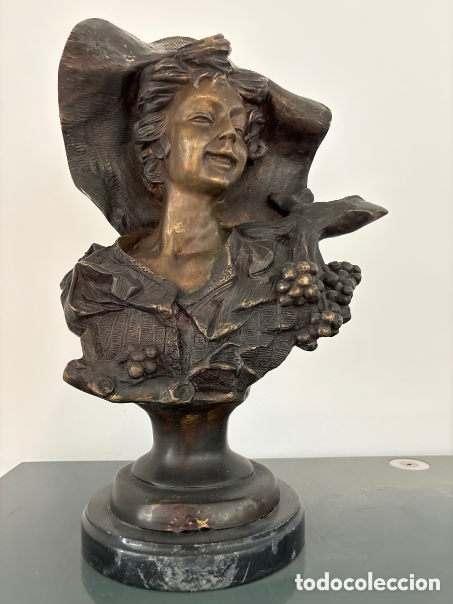Arte: Busto ni&ntilde;a campesina - Foto 1
