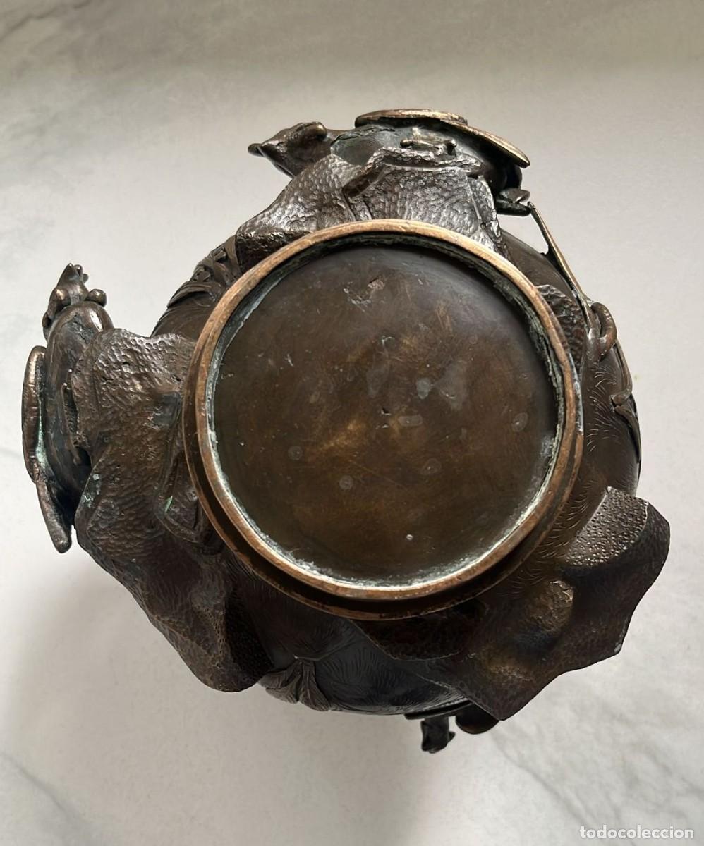 Arte: Jarrones japoneses en bronce - Foto 11