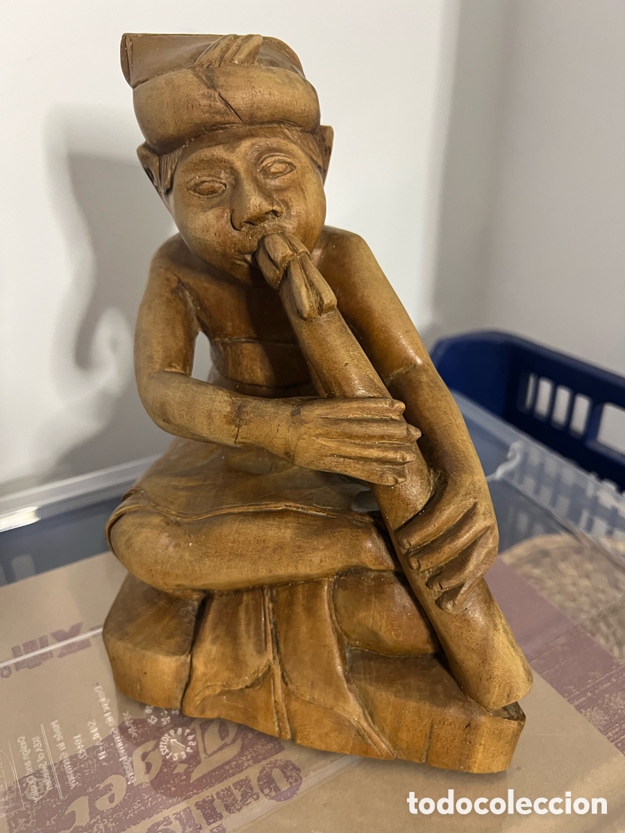 Arte: M&uacute;sico de madera 22cm - Foto 1