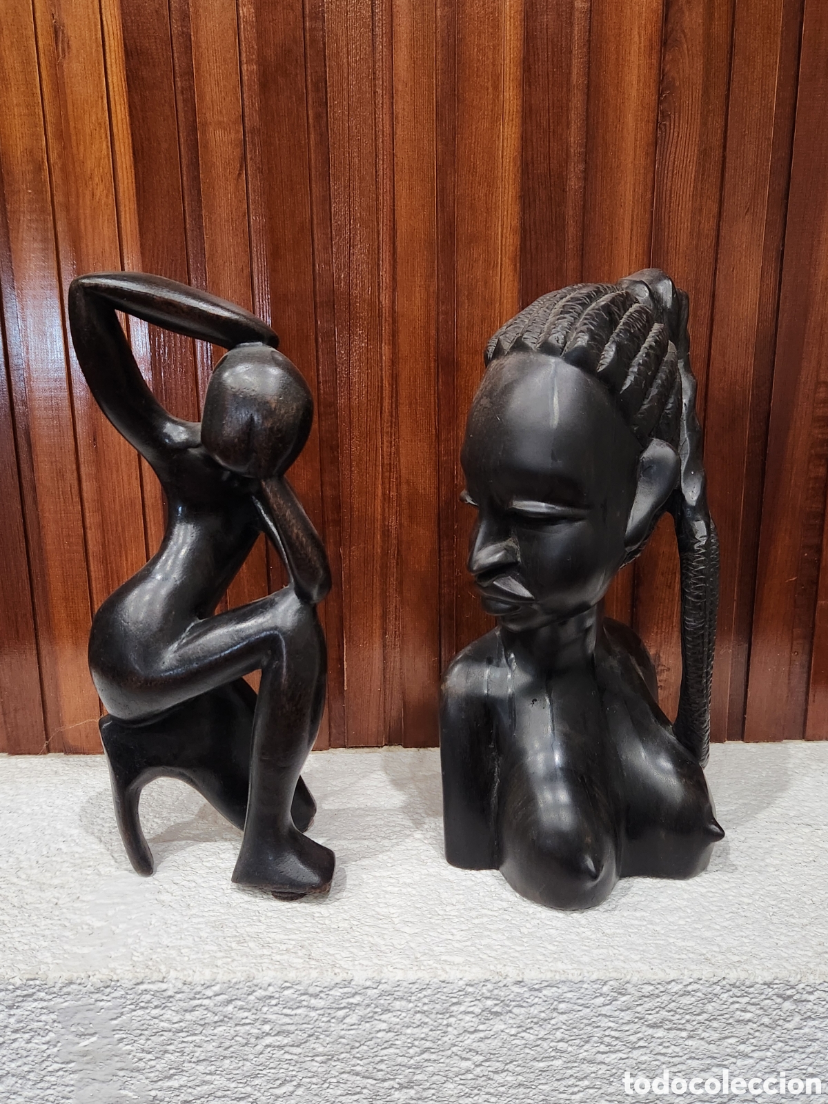 Arte: Figuras de &eacute;bano macizo - Foto 1