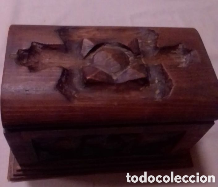 Arte: COFRE DE MADERA TALLADO A MANO - Foto 4