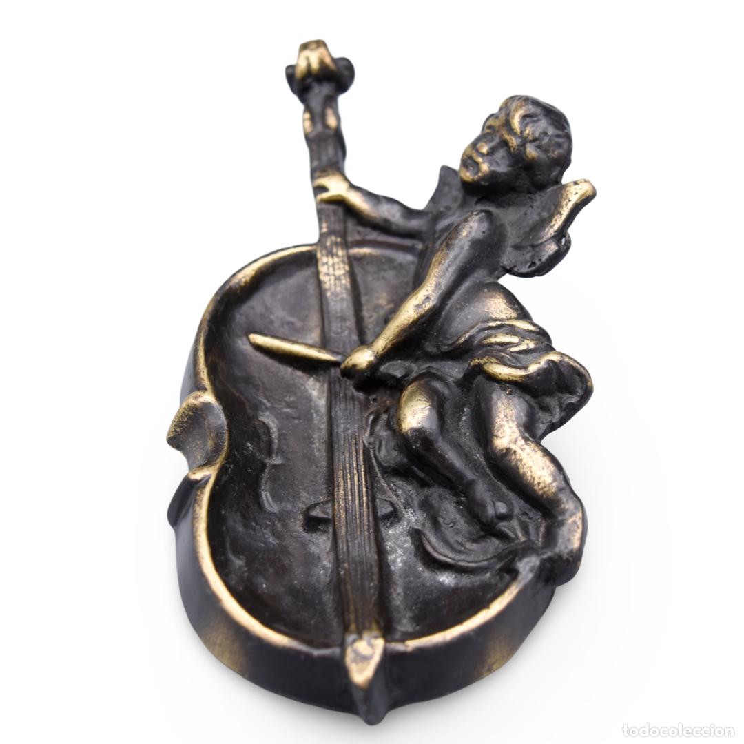 Arte: Pisapapeles con &aacute;ngel - Bronce - Foto 1