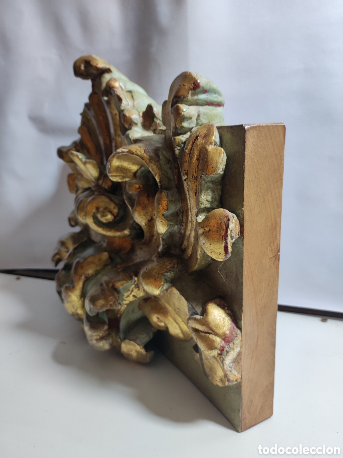 Arte: Copete de madera tallado y policromado - Foto 4