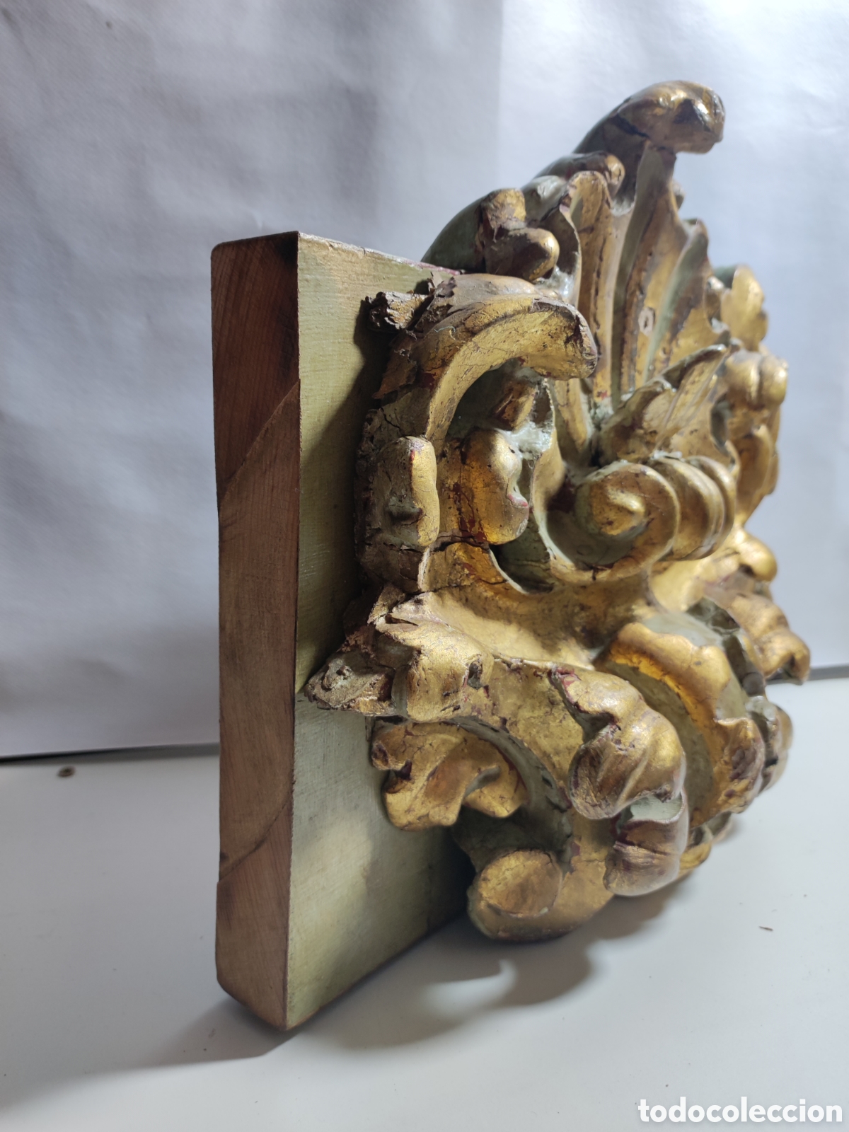 Arte: Copete de madera tallado y policromado - Foto 5