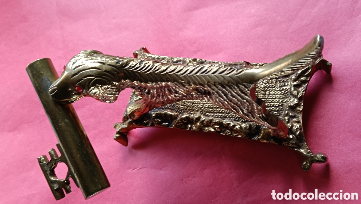 Arte: Perro y portaplumas en bronce - Foto 3