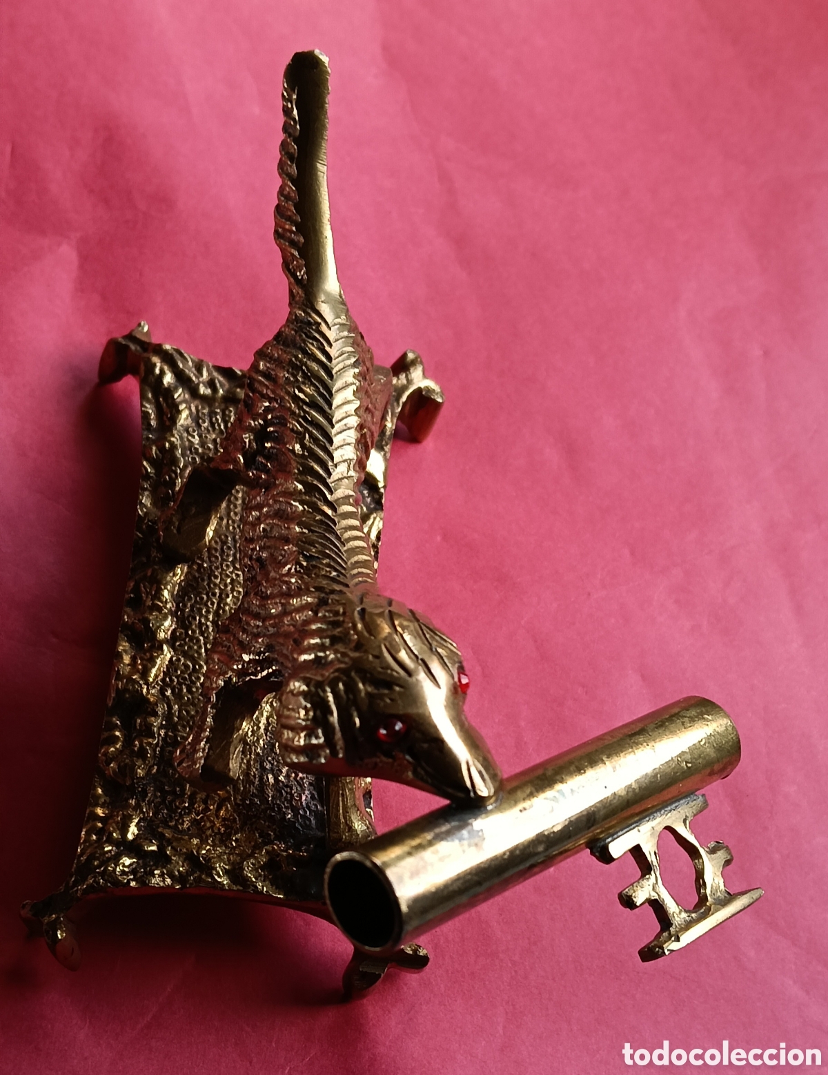 Arte: Perro y portaplumas en bronce - Foto 4