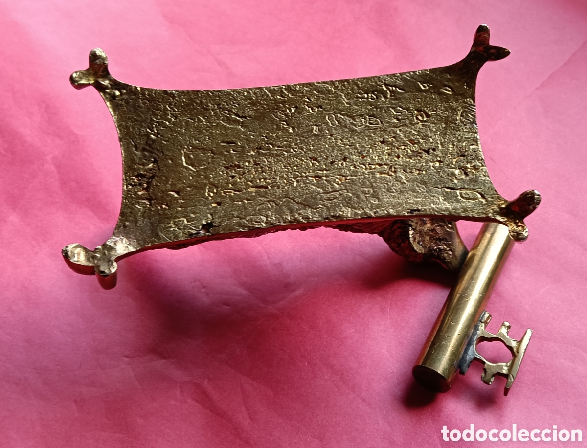 Arte: Perro y portaplumas en bronce - Foto 5