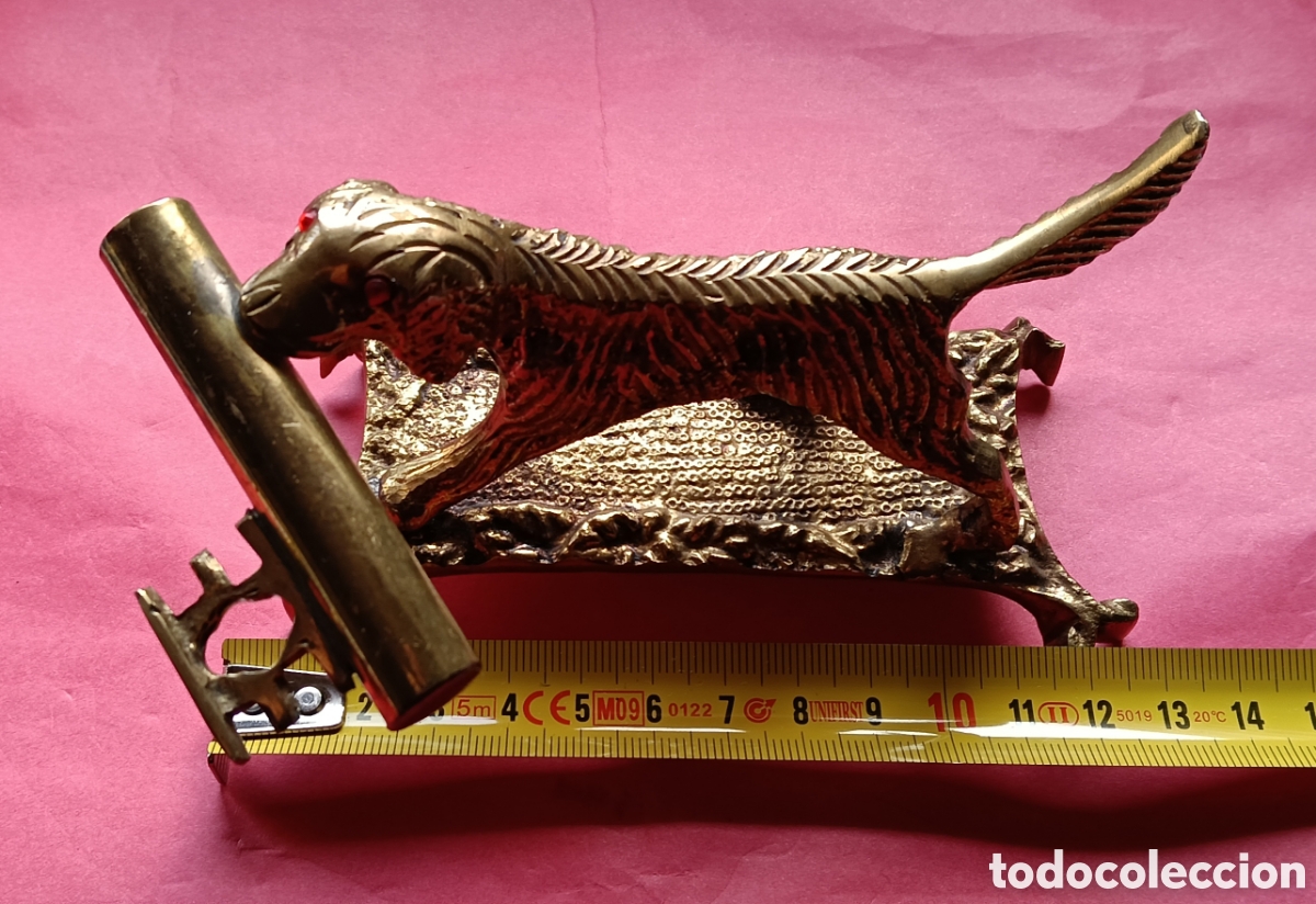 Arte: Perro y portaplumas en bronce - Foto 8