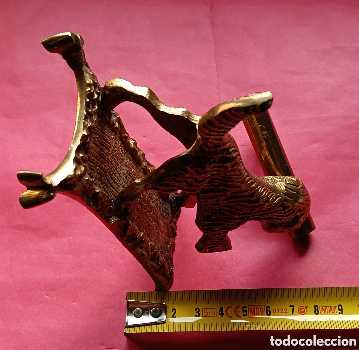 Arte: Perro y portaplumas en bronce - Foto 10